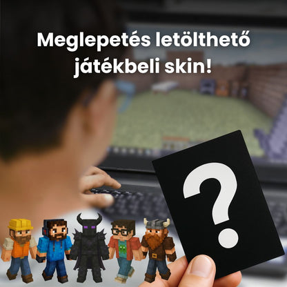 Nether kapu - mágneses építőkocka szett 1 karakterrel (32db)