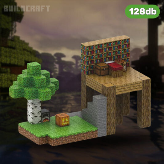 Mini Bázis - mágneses építőkocka szett 4 karakterrel (128db)
