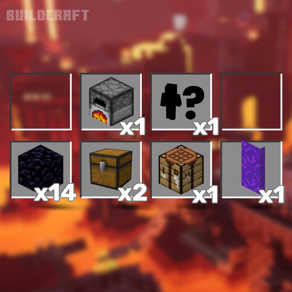 Nether kapu - mágneses építőkocka szett 1 karakterrel (32db)